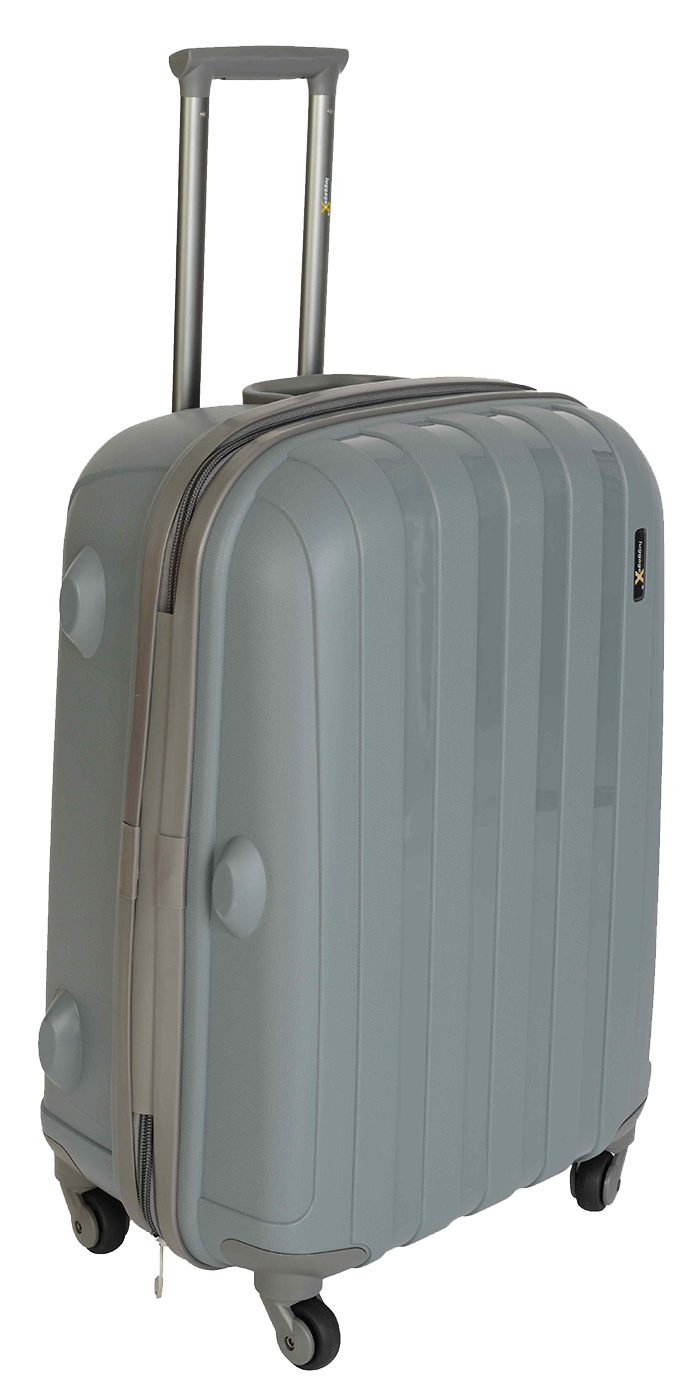 Hard Shell Suitcase Extra Large 77cm 30 Grey Virtually Unbreakable LuggageX