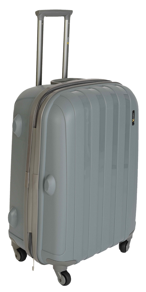Hard Shell Suitcase Extra Large 77cm 30 Grey Virtually Unbreakable LuggageX