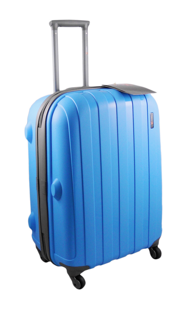 Hard Shell Luggage Case made with High Impact Resistant Virtually Indestructible Material. 4 Spinner Wheels. TSA Combination Lock. Heavy Duty External Zips. 